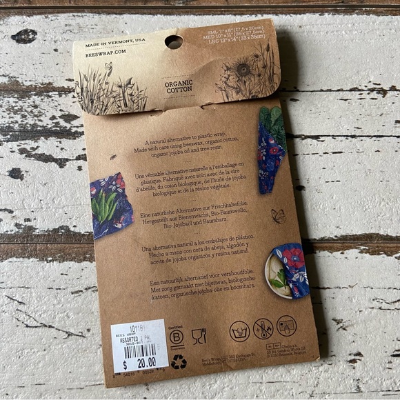 SOLD NEW Bee’s Wax Reusable Food Storage Wraps - Picture 5 of 8